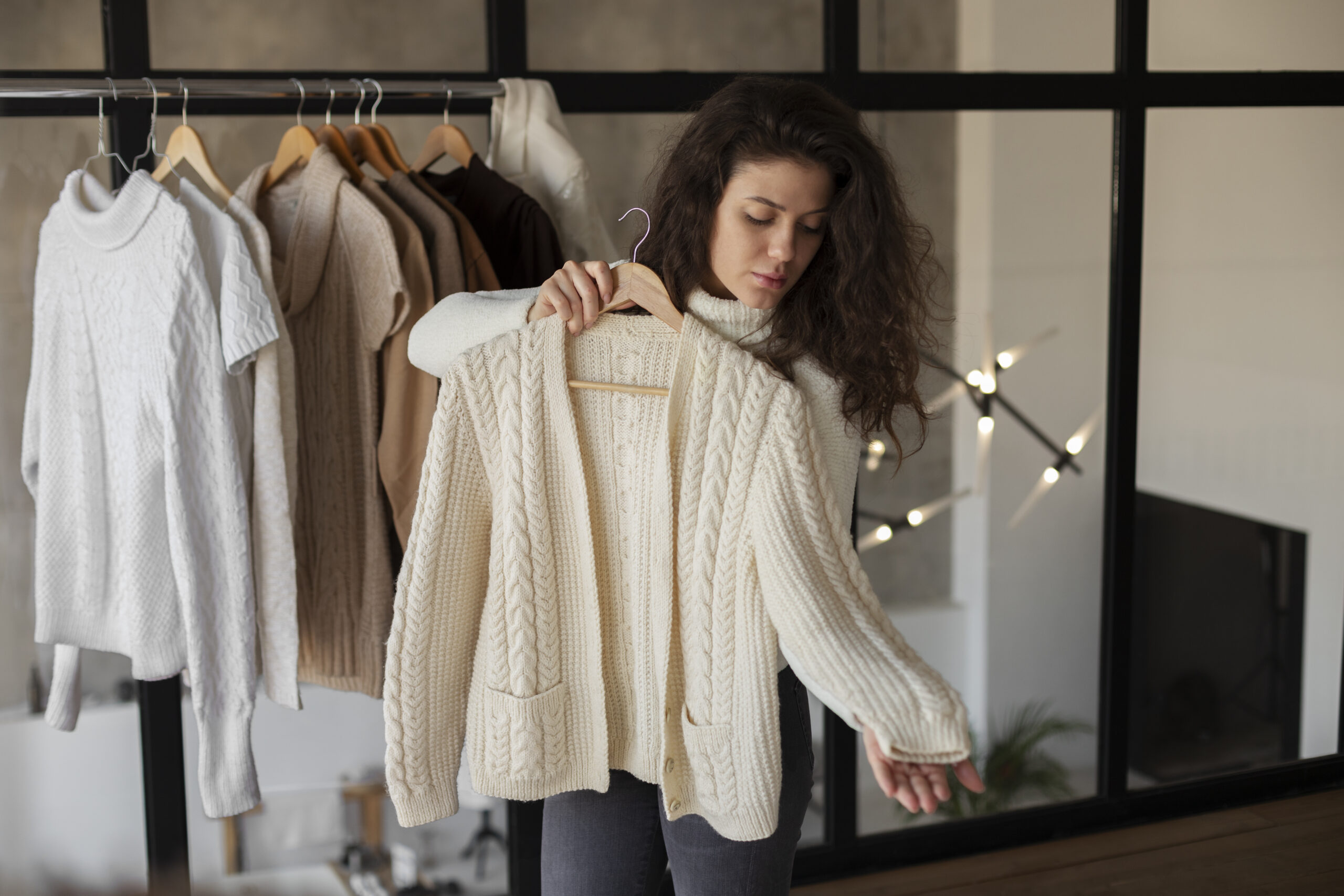 medium-shot-woman-checking-sweater